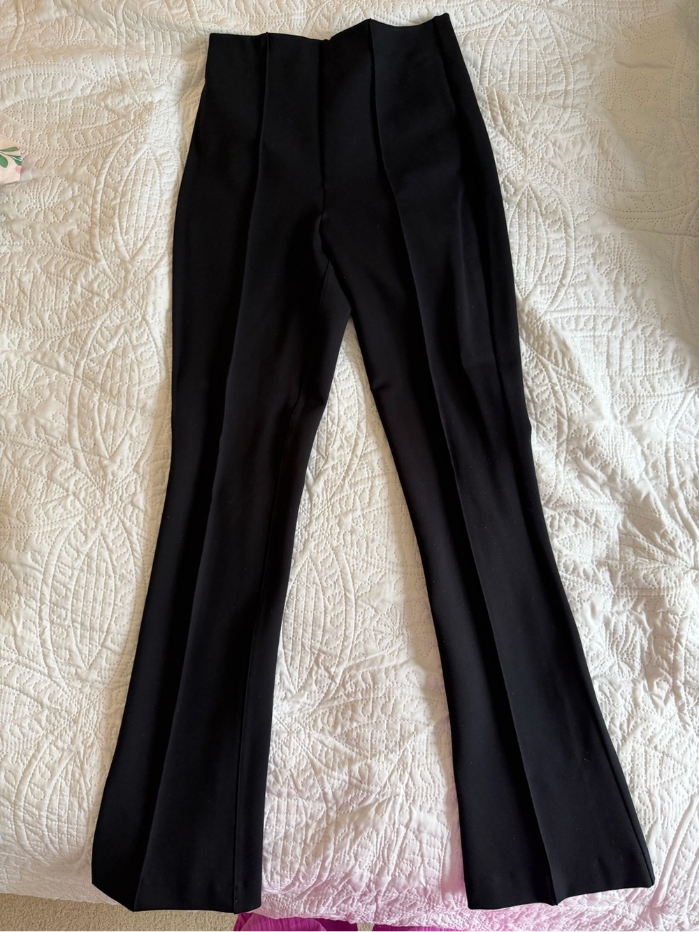 SPANX Black Boot Cut Flare Pants- TALL